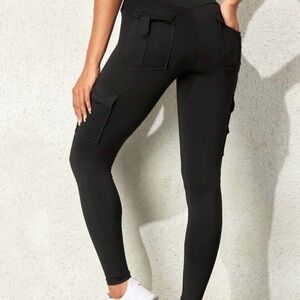 SHEIN Black Utility Leggings